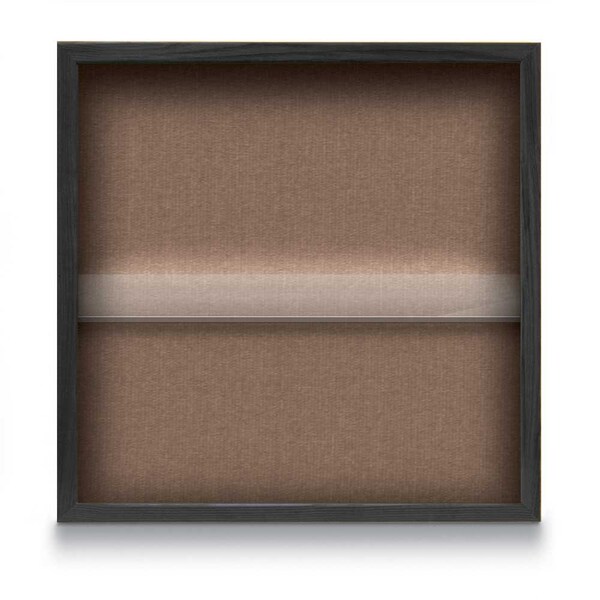 Outdoor Enclosed Combo Board, 48"x36", Satin Frame/Green & Amethyst